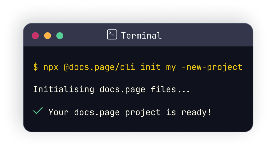 Install docs.page with the CLI
